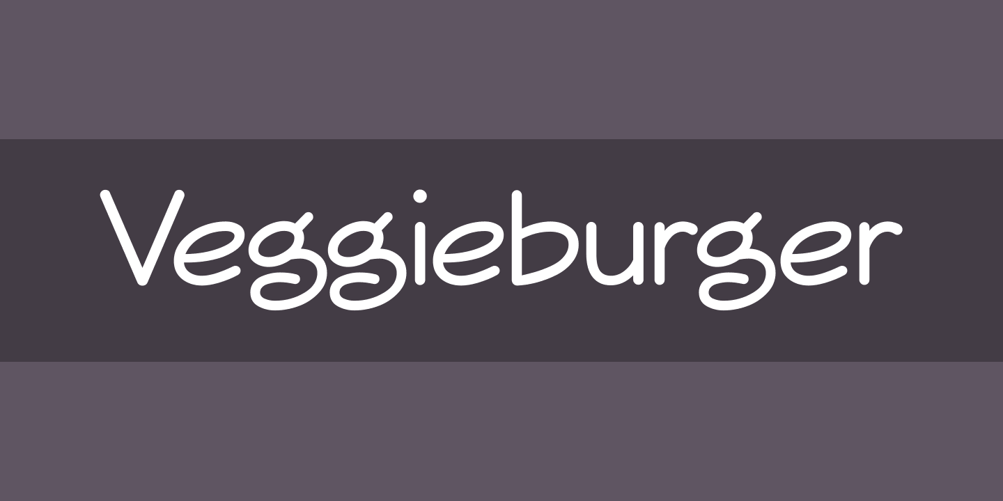 Schriftart Veggieburger